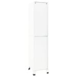Armoire à casiers Blanc 38x45x180 cm Acier – Image 4