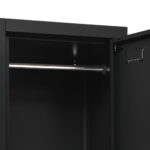 Armoire à casiers Noir 38x45x180 cm Acier – Image 5