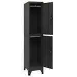 Armoire à casiers Anthracite 38x45x180 cm Acier – Image 2