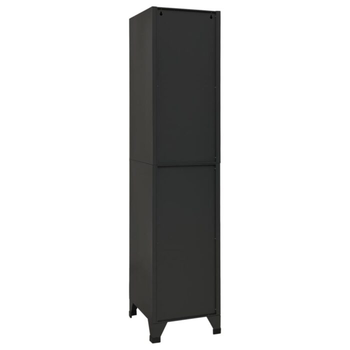 Armoire à casiers Anthracite 38x45x180 cm Acier – Image 4