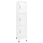 Armoire à casiers Blanc 38x45x180 cm Acier