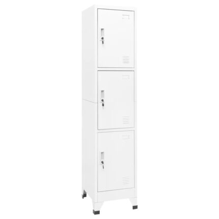Armoire à casiers Blanc 38x45x180 cm Acier