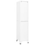 Armoire à casiers Blanc 38x45x180 cm Acier – Image 2