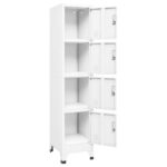 Armoire à casiers Blanc 38x45x180 cm Acier – Image 4