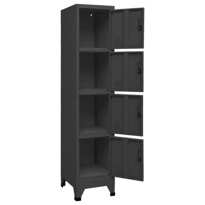 VXL8720286700938_g_en_hd_4.jpg Armoire à casiers Anthracite 38x45x180 cm Acier – Image 4