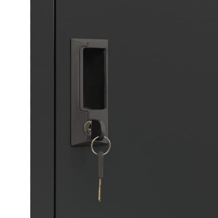 VXL8720286700938_g_en_hd_6.jpg Armoire à casiers Anthracite 38x45x180 cm Acier – Image 6