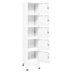 Armoire à casiers Blanc 38x40x180 cm Acier – Image 4