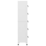 Armoire à casiers Gris Clair 38x40x180 cm Acier – Image 2