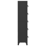 Armoire à casiers Anthracite 38x40x180 cm Acier – Image 2