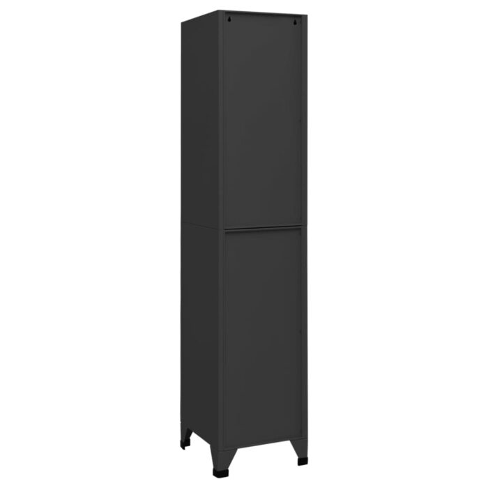 Armoire à casiers Anthracite 38x40x180 cm Acier – Image 3
