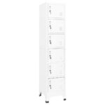 Armoire à casiers Blanc 38x40x180 cm Acier