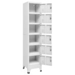 Armoire à casiers Gris clair 38x40x180 cm Acier – Image 4