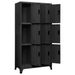 Armoire à casiers Anthracite 90x45x180 cm Acier – Image 2