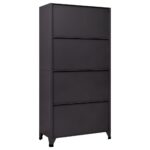 Armoire à casiers Anthracite 90x45x180 cm Acier – Image 4