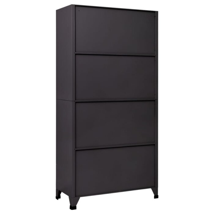 Armoire à casiers Anthracite 90x45x180 cm Acier – Image 4