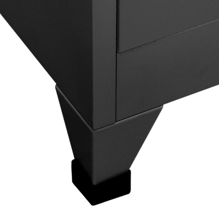 Armoire à casiers Anthracite 90x45x180 cm Acier – Image 5