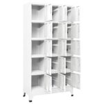 Armoire à casiers Gris clair 90x40x180 cm Acier – Image 2