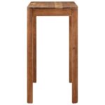 Table de bar bois massif d'acacia et finition miel 110x55x106cm – Image 2