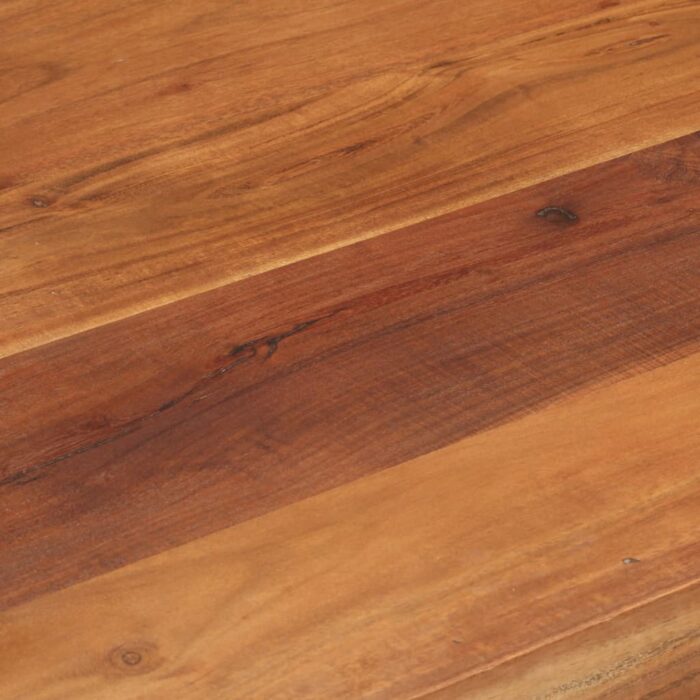 Table de bar bois massif d'acacia et finition miel 110x55x106cm – Image 6