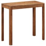 Table de bar bois massif d'acacia et finition miel 110x55x106cm – Image 9
