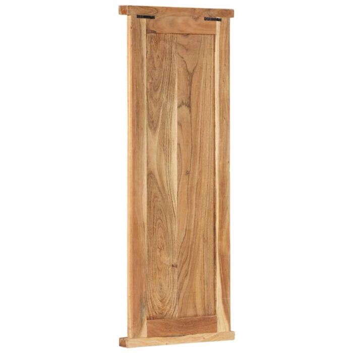 Porte-manteaux 2 pcs Bois massif d'acacia 38x100 cm – Image 2