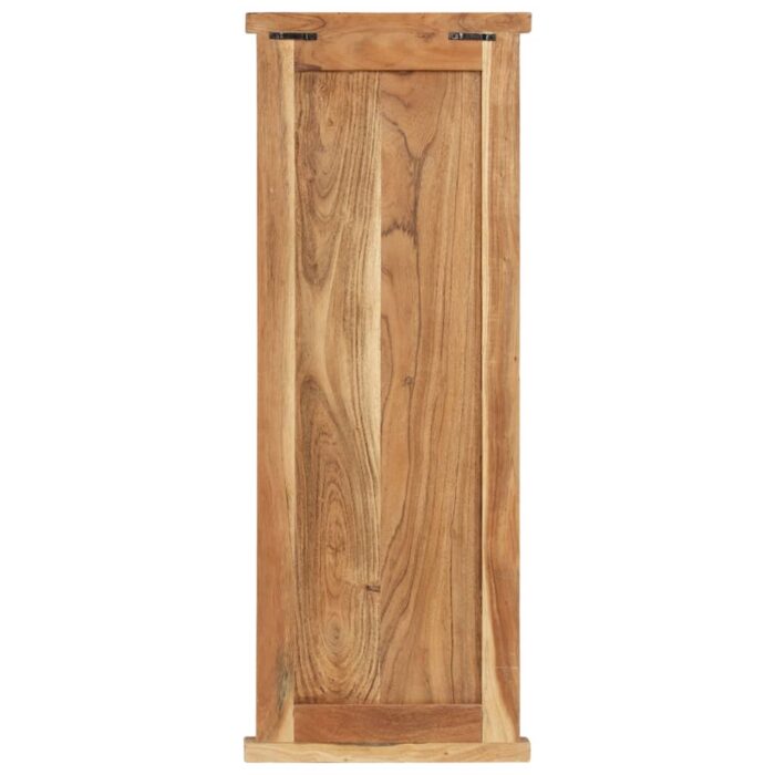 Porte-manteaux 2 pcs Bois massif d'acacia 38x100 cm – Image 4