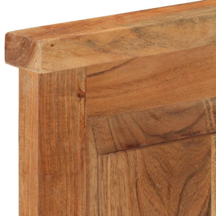 Porte-manteaux 2 pcs Bois massif d'acacia 38x100 cm – Image 5