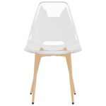 Chaises à manger lot de 6 Transparent PET – Image 2