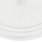 Socle de parasol Blanc 45x45x30 cm Fonte – Image 5