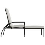 Chaises longues avec repose-pied 2 pcs Résine tressée Marron – Image 2
