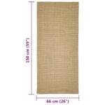 Tapis Sisal naturel 66x150 cm – Image 4