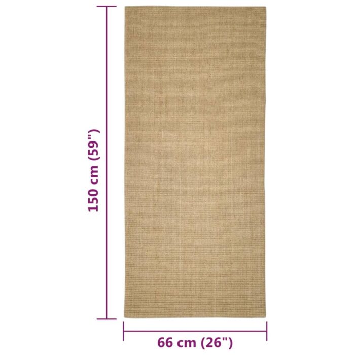 Tapis Sisal naturel 66x150 cm – Image 4