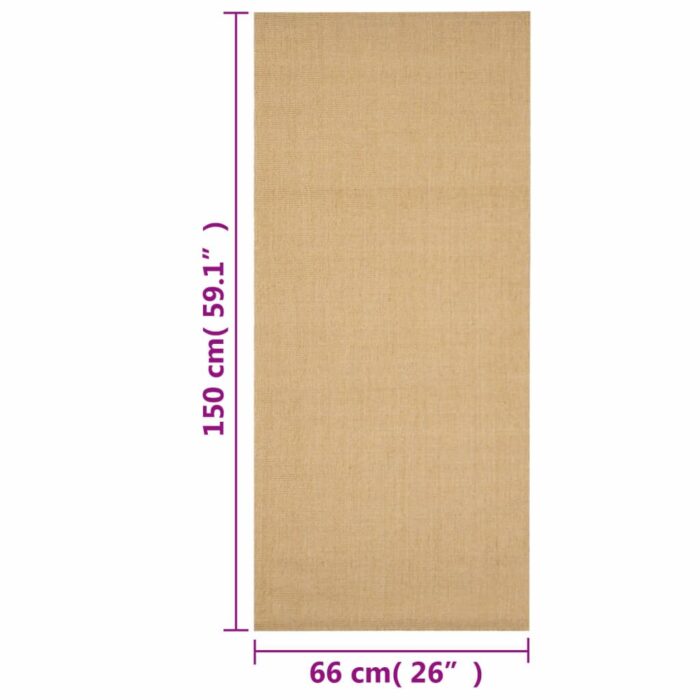 Tapis Sisal naturel 66x150 cm – Image 5