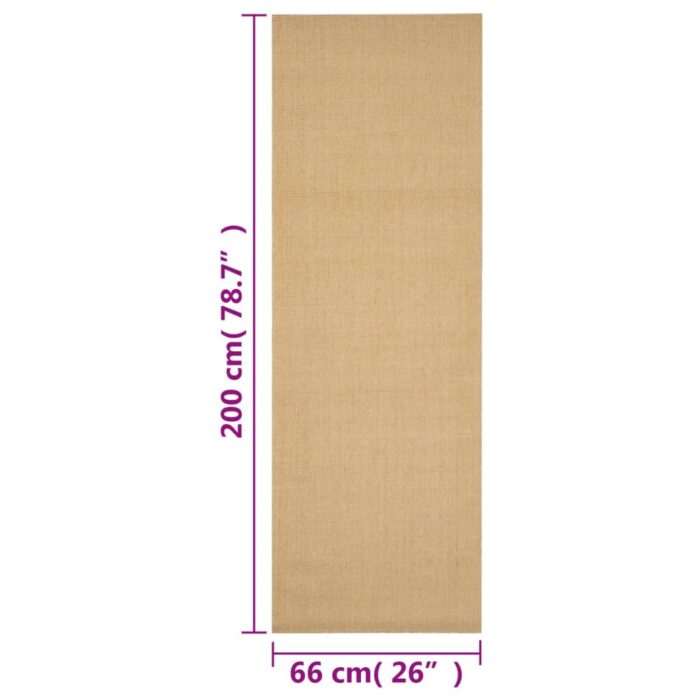 Tapis Sisal naturel 66x200 cm – Image 5