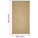 Tapis Sisal naturel 80x150 cm – Image 4