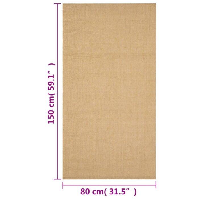 Tapis Sisal naturel 80x150 cm – Image 5
