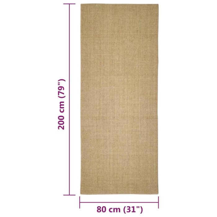 Tapis Sisal naturel 80x200 cm – Image 4