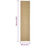 Tapis Sisal naturel 80x350 cm – Image 4