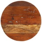 Table basse Ø68 cm Bois de récupération solide – Image 3