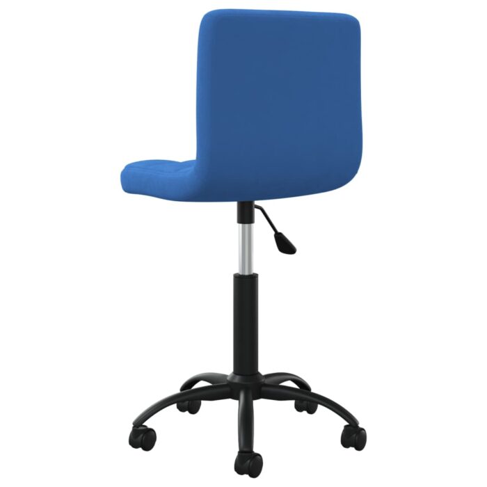 Chaise pivotante de salle à manger Bleu Velours – Image 4