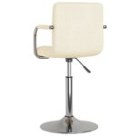 Chaise de salle à manger Crème Tissu – Image 4