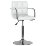 Chaise de salle à manger Blanc Similicuir