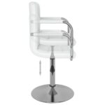 Chaise de salle à manger Blanc Similicuir – Image 5