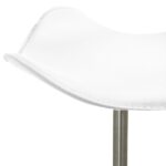 Chaise de bureau Blanc Similicuir – Image 4