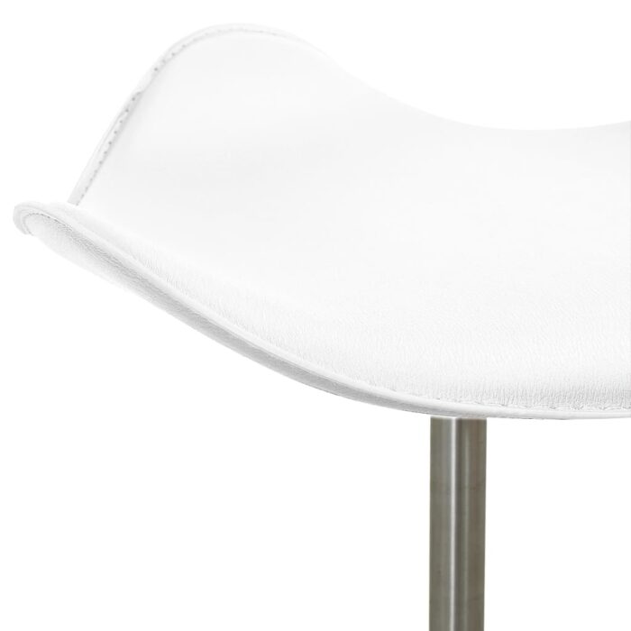 Chaise de bureau Blanc Similicuir – Image 4