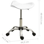 Chaise de bureau Blanc Similicuir – Image 6