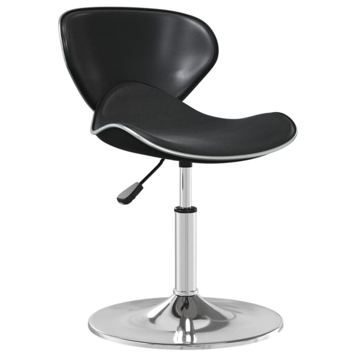 Chaise de salle à manger Noir Similicuir – Image 1