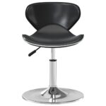 Chaise de salle à manger Noir Similicuir – Image 2