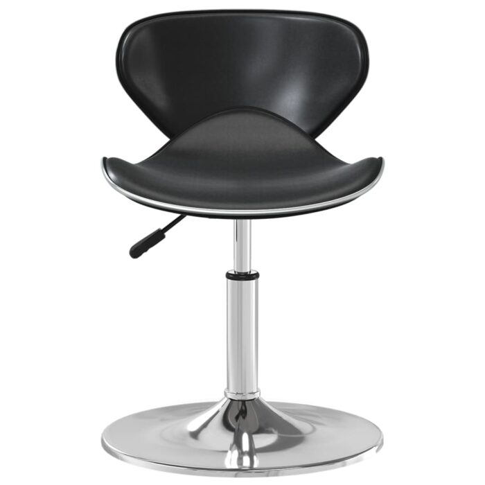 Chaise de salle à manger Noir Similicuir – Image 2