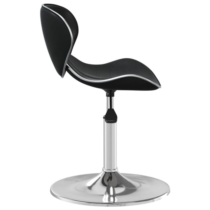 Chaise de salle à manger Noir Similicuir – Image 3